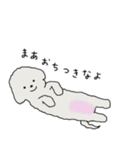 Belle, the bichon frise sticker #11564895