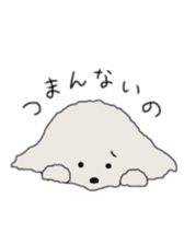 Belle, the bichon frise sticker #11564896