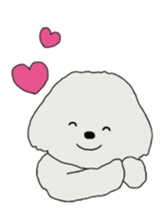 Belle, the bichon frise sticker #11564906