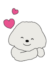 Belle, the bichon frise sticker #11564906