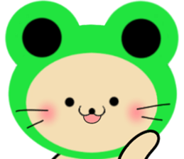 Nekochan tokidoki kigurumi kaeruchanmo! sticker #11565114