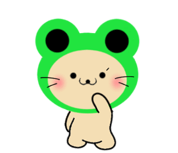 Nekochan tokidoki kigurumi kaeruchanmo! sticker #11565146
