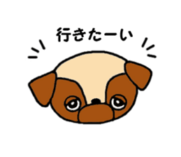 Pug Pug Dog 2 sticker #11565842