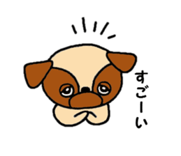 Pug Pug Dog 2 sticker #11565848