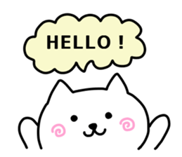 Cat 's balloon sticker #11565796