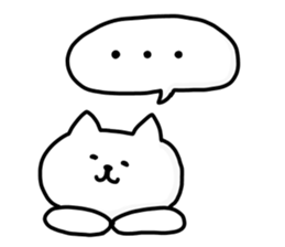 Cat 's balloon sticker #11565814