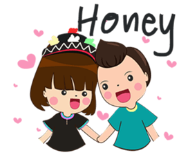 Man South and Girl Northern (English) sticker #11566312