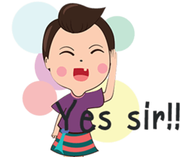 Man South and Girl Northern (English) sticker #11566340