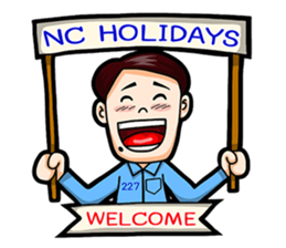 227 NC Holidays sticker #11568308