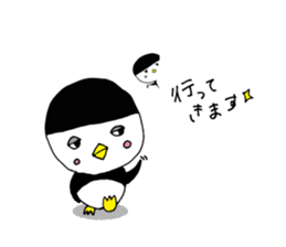 Pattsun penguin handwritten sticker #11569552