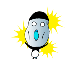 Pattsun penguin handwritten sticker #11569569