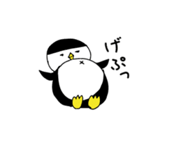 Pattsun penguin handwritten sticker #11569584