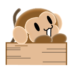 Sticker colorful 2016 Zodiac monkey4