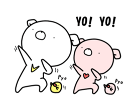 WHITE KUMAO3 sticker #11569963