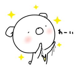 WHITE KUMAO3 sticker #11569979