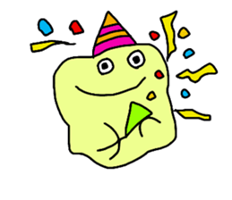 Colorful clay sticker #11570216