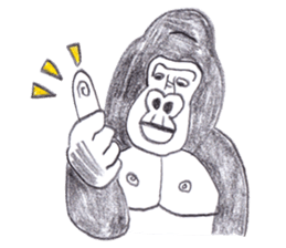 Gorilla of the gorilla Part 3 sticker #11570370