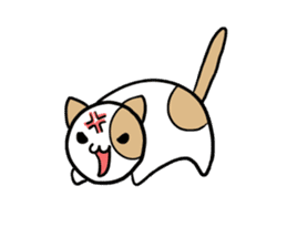 Daily Life of a Spotted Cat sticker #11570599