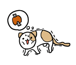 Daily Life of a Spotted Cat sticker #11570630