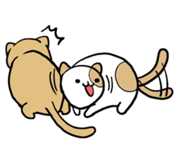 Daily Life of a Spotted Cat sticker #11570631