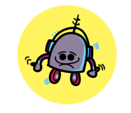 Crazy Robots sticker #11571127