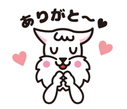 White schnauzer "MOKO" sticker #11571798