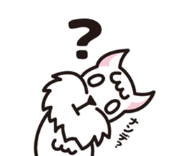 White schnauzer "MOKO" sticker #11571809