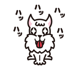 White schnauzer "MOKO" sticker #11571814