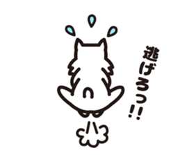 White schnauzer "MOKO" sticker #11571815