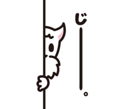 White schnauzer "MOKO" sticker #11571820