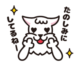 White schnauzer "MOKO" sticker #11571830