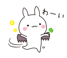 Devil rabbit2 sticker #11572076