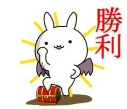 Devil rabbit2 sticker #11572081