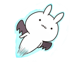 Devil rabbit2 sticker #11572083