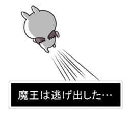 Devil rabbit2 sticker #11572107