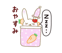 An apple rabbit sticker #11572114