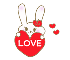 An apple rabbit sticker #11572125