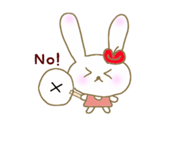 An apple rabbit sticker #11572132