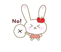 An apple rabbit sticker #11572132