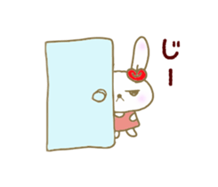 An apple rabbit sticker #11572133