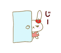 An apple rabbit sticker #11572133