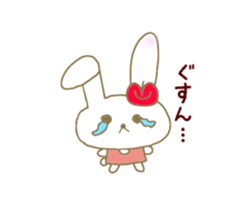 An apple rabbit sticker #11572135