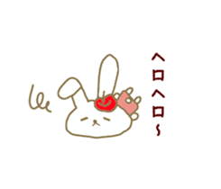 An apple rabbit sticker #11572139