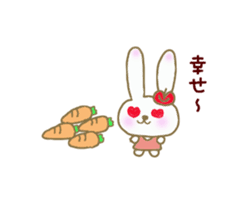 An apple rabbit sticker #11572140