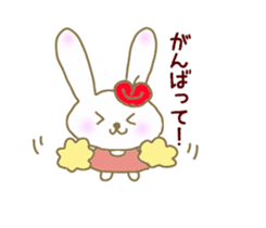 An apple rabbit sticker #11572142