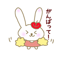 An apple rabbit sticker #11572142