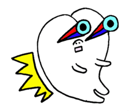Second molar tooth chan sticker #11572156