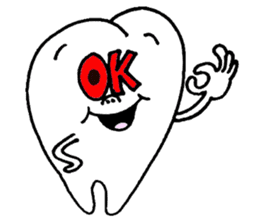 Second molar tooth chan sticker #11572169