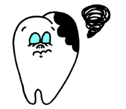 Second molar tooth chan sticker #11572184