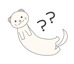 very cute ferrets sticker #11572560